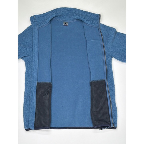 Kari Traa Womens Fleece Jacket Full Zip Blue MidLayer Pocket Size Medium - Picture 5 of 11